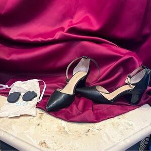 The D’Orsay Heel - Pashion Footwear - Leather Heels - 3 inch block - 1.0 version